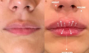 Lip Filler Before and After